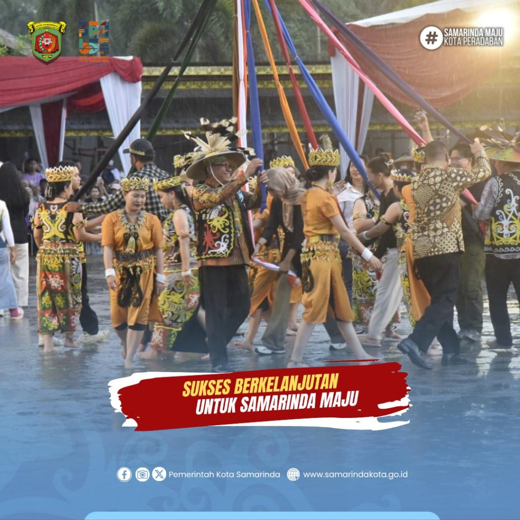 Festival Budaya Dayak Kenyah 2025 resmi ditutup Wakil Walikota Samarinda.