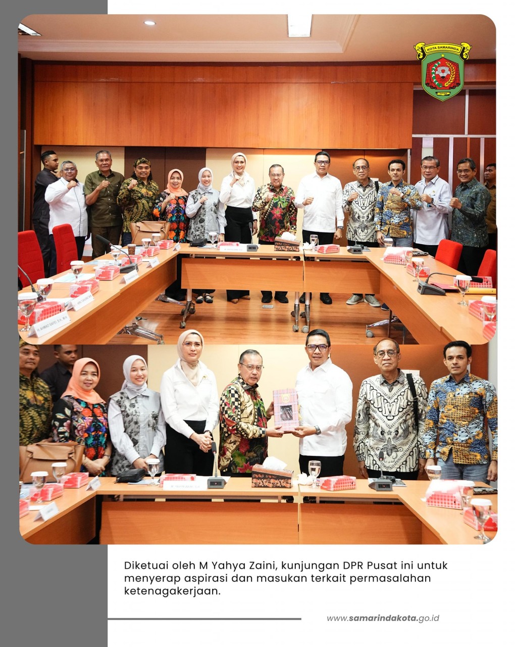Wali Kota Andi Harun Usulkan Pembatasan Outsourcing Saat Terima Kunjungan Komisi IX DPR RI