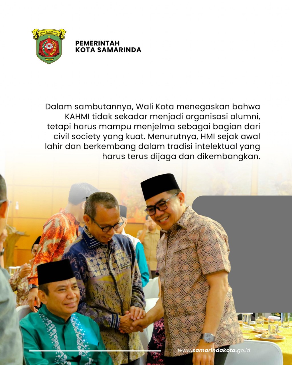Wali Kota Andi Harun Hadiri Musda VI KAHMI, Dorong Peran Intelektual Alumni