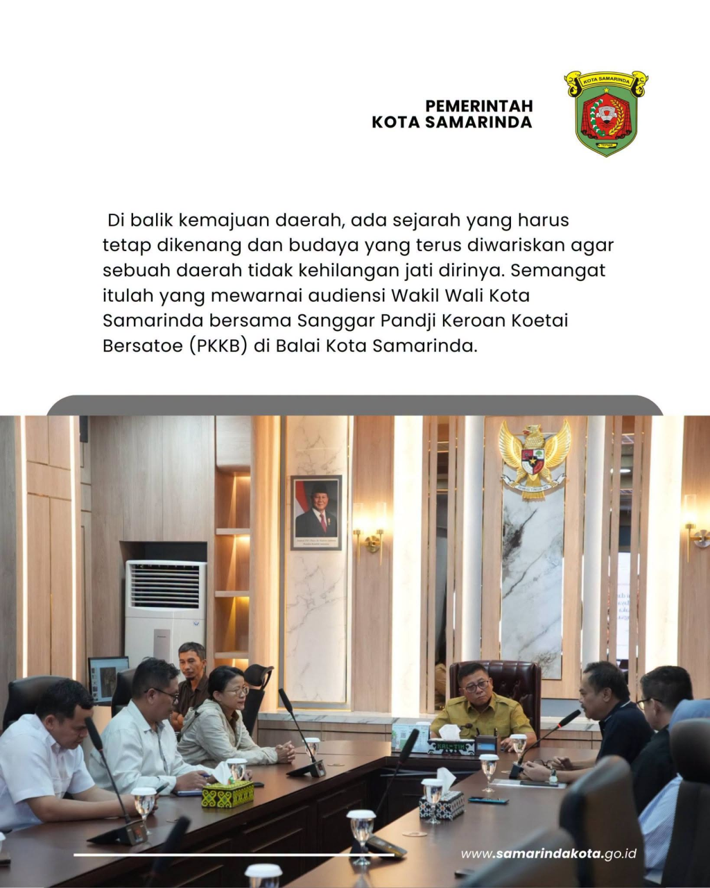 Merawat Jejak Sejarah, Sanggar PKKB Audiensi ke Wawali Saefuddin Zuhri, Pemkot Siap Dukung Pameran Bilah Nusantara II