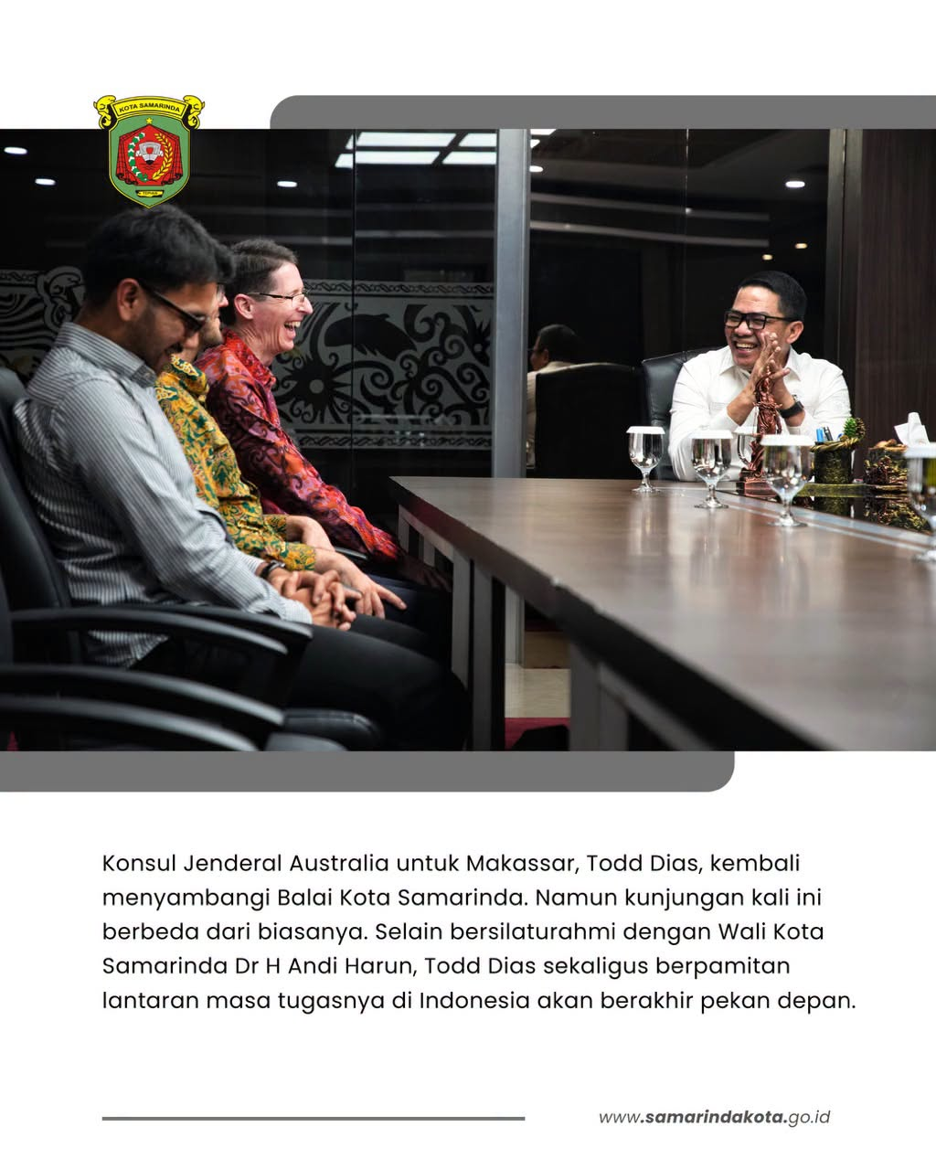 Konjen Australia Pamit, Wali Kota Minta Kirim 20 Warga Kuliah ke Negeri Kanguru