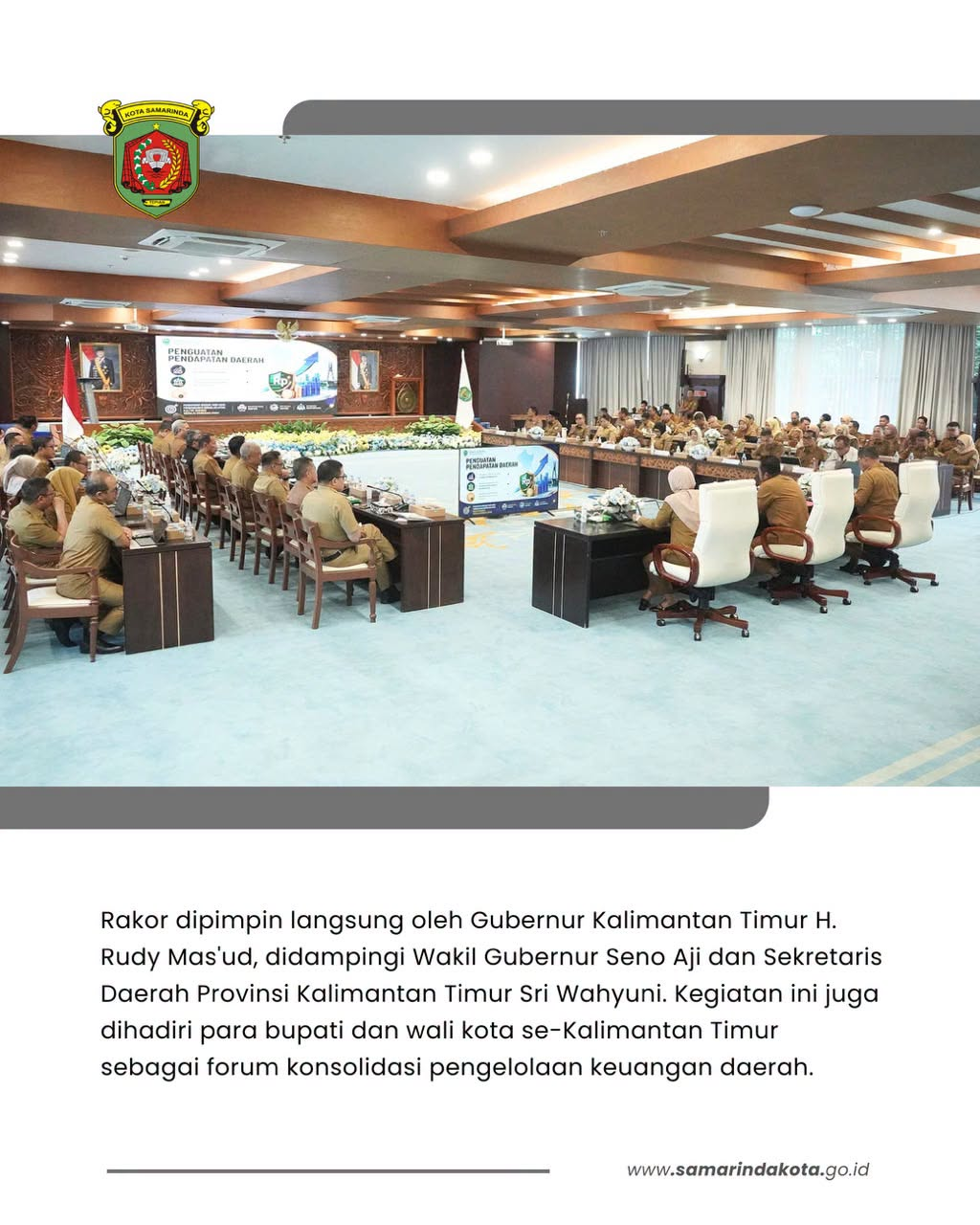 Wali Kota Andi Harun Dorong Rakor Keuangan Daerah Digelar Rutin, Tekankan Sinergi Berbasis Data