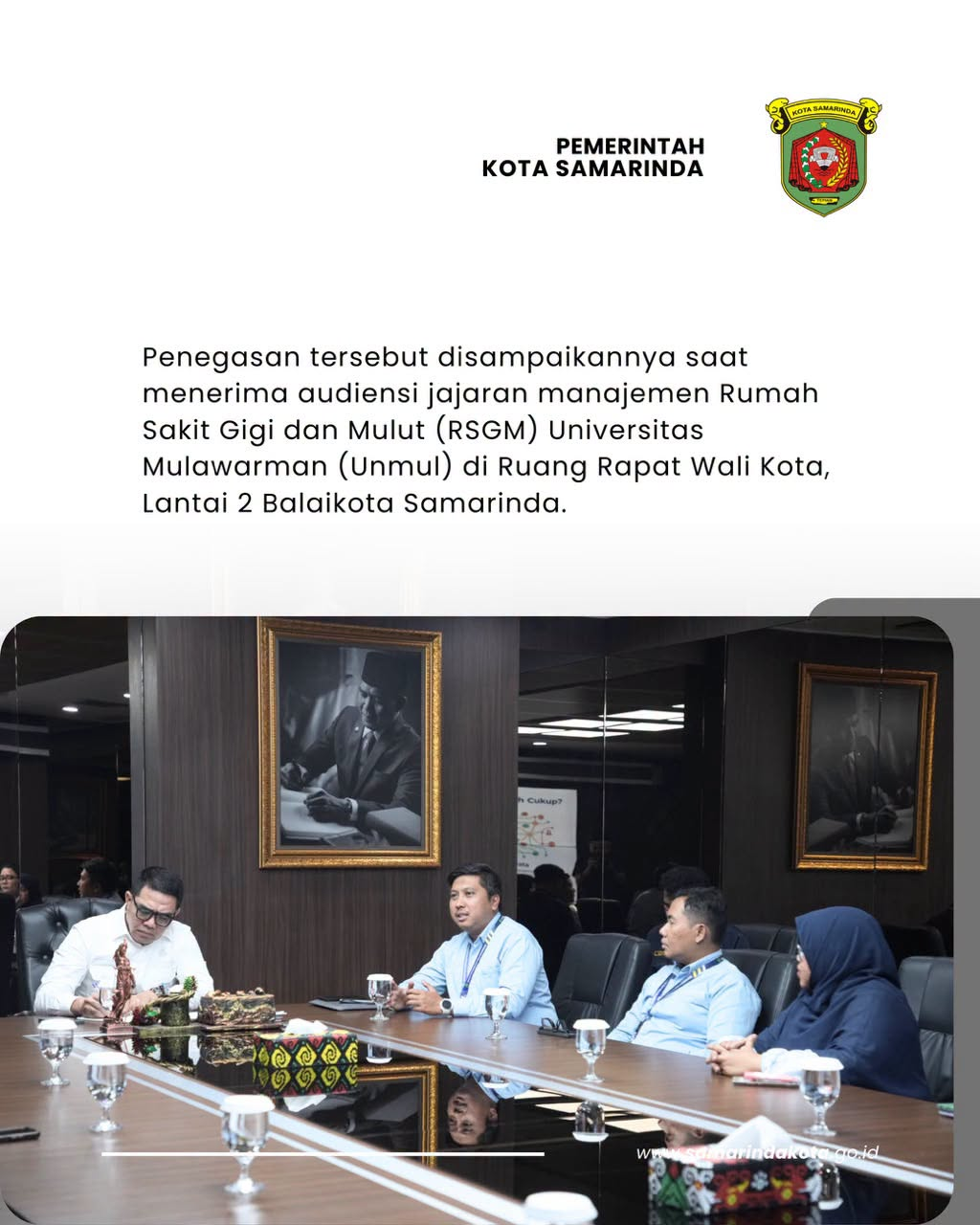 Audiensi RSGM Unmul, Wali Kota Andi Harun Dorong Penguatan Layanan Kesehatan dengan Skala Prioritas