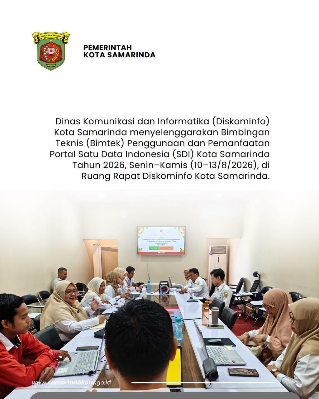 Perkuat Pengelolaan Data, Diskominfo Samarinda Gelar Bimtek Portal SDI