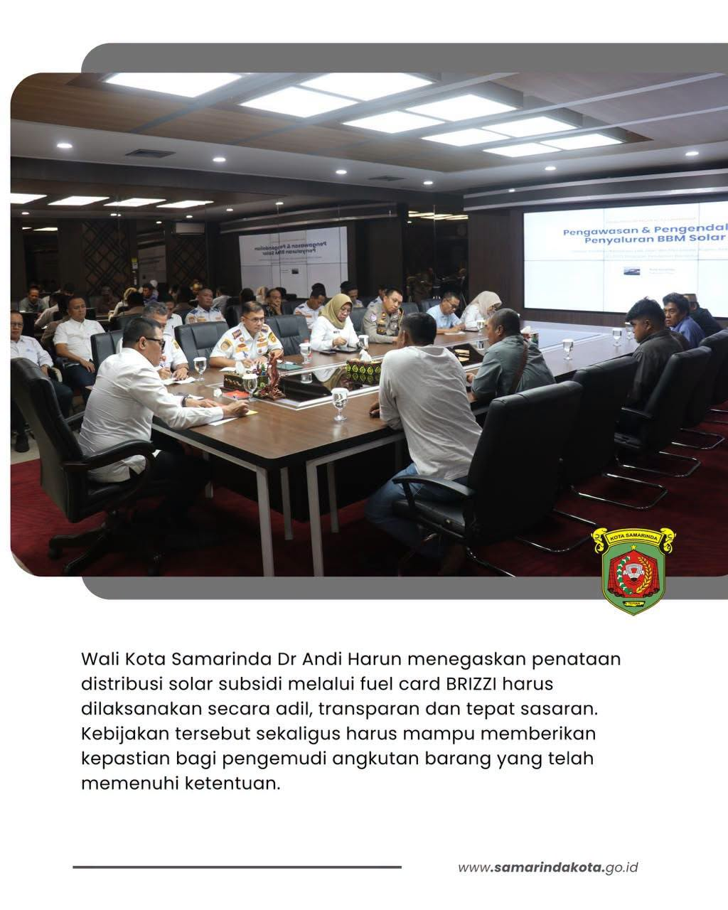 Andi Harun Tegaskan Tata Kelola Fuel Card Harus Adil dan Beri Rambu Kuning bagi Pengetap, Sopir Lolos KIR Diminta Segera Dilayani