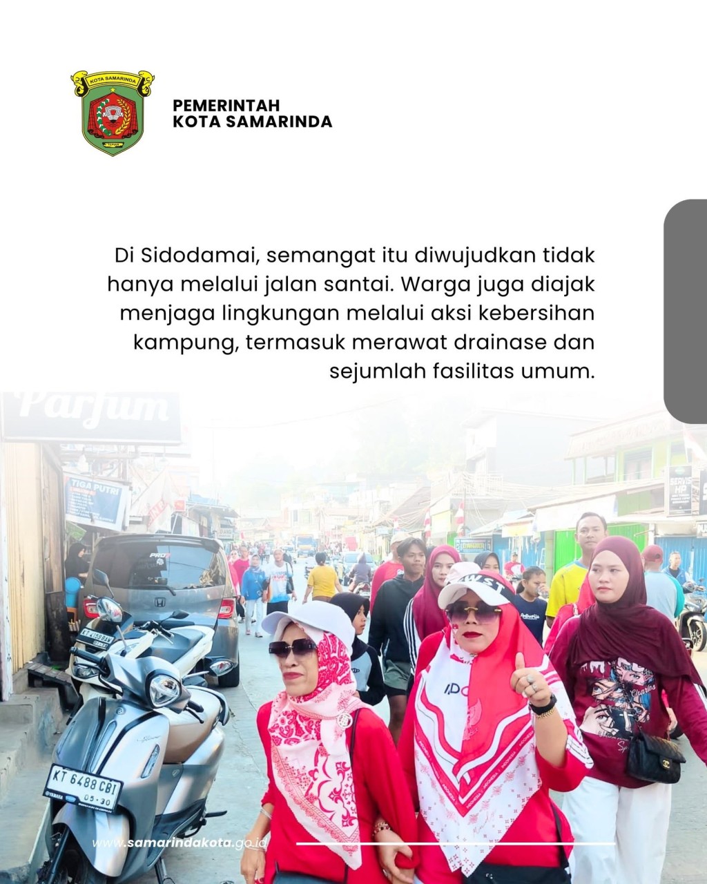 Andi Harun Semarakkan Jalan Santai HUT RI di Sidodamai