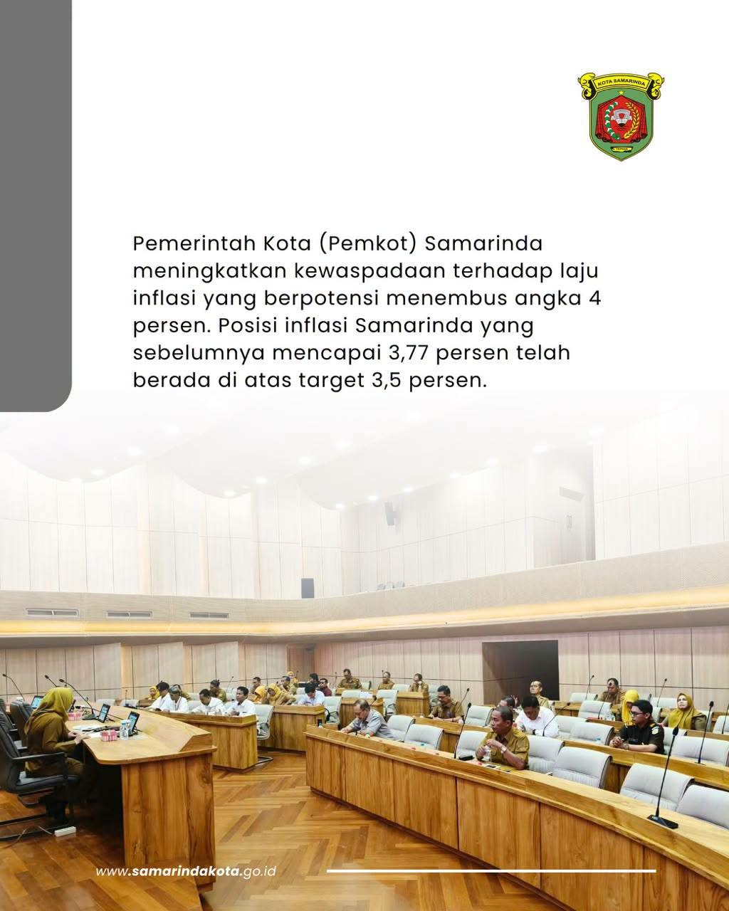 Inflasi Samarinda Berpotensi Tembus 4 Persen, Pemkot Siap Siaga Antisipasi Tekanan Harga