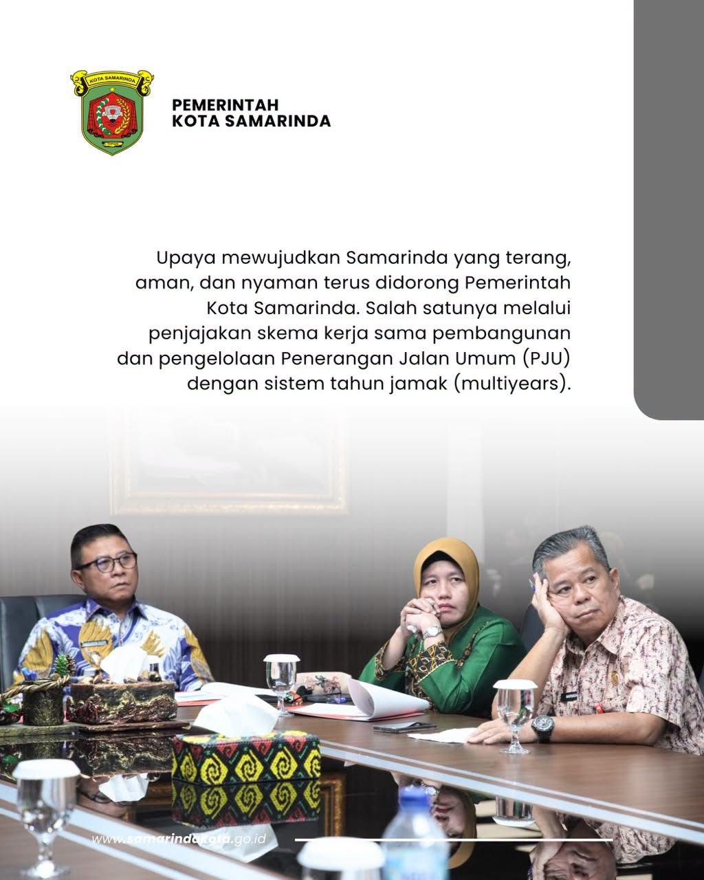 Kaji Skema Kerja Sama PJU, Andi Harun: Kita Ingin Samarinda ini Terang, sehingga Masyarakat Merasa Lebih Aman dan Nyaman