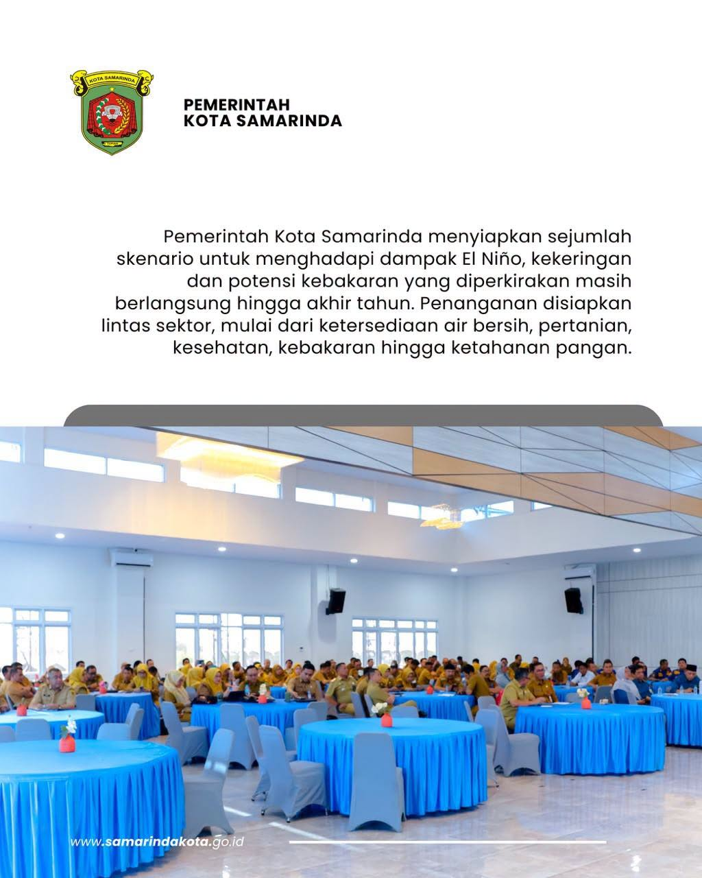 Samarinda Siapkan Skenario Hadapi El Niño, dari Air Bersih hingga Ketahanan Pangan