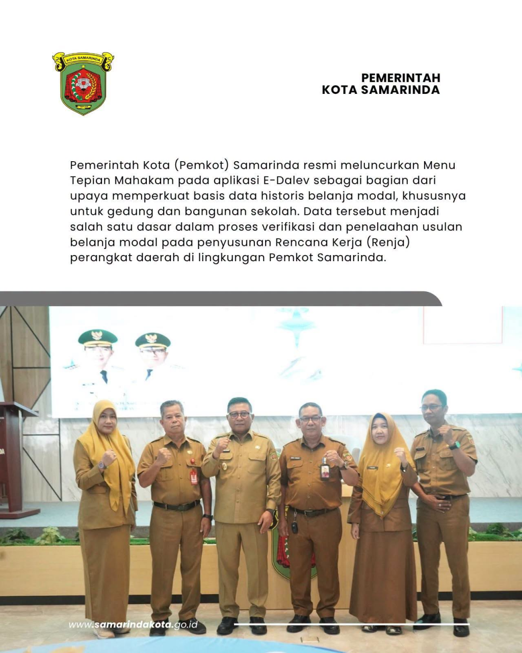 Wawali Saefuddin Zuhri Launching Menu Tepian Mahakam pada E-Dalev, Jadi Rujukan Pembangunan Sekolah