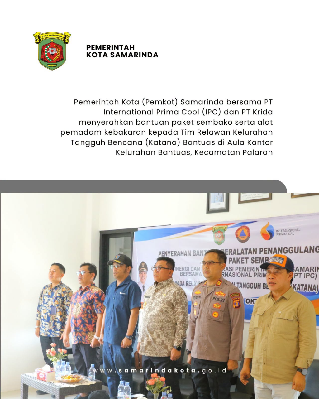 Bantuan Pemadam dan Sembako Diperkuat, Relawan Katana Bantuas Diminta Tingkatkan Kesiapsiagaan