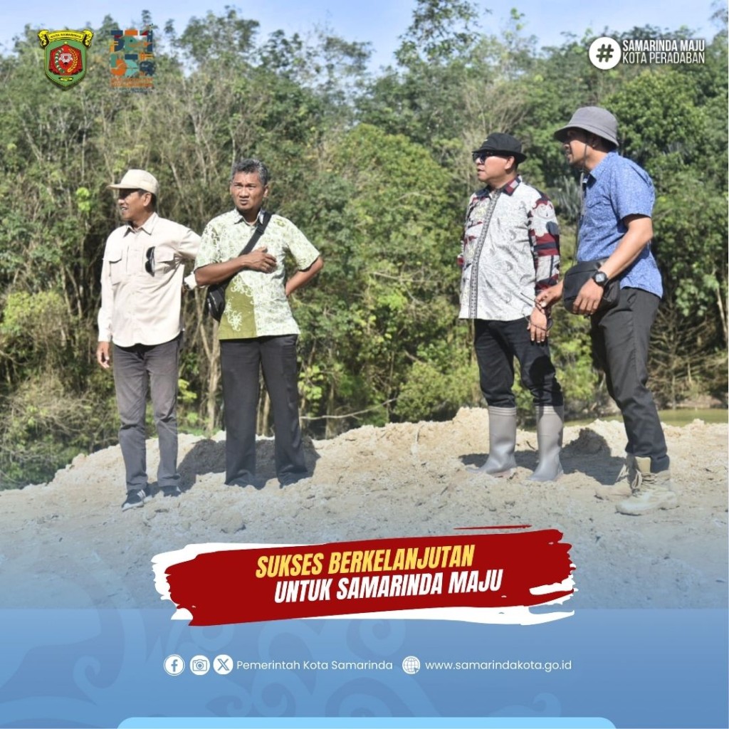 Saefuddin Zuhri Wakil walikota Samarinda Tinjau Progres Pengelolaan Lindi di TPA Sambutan.