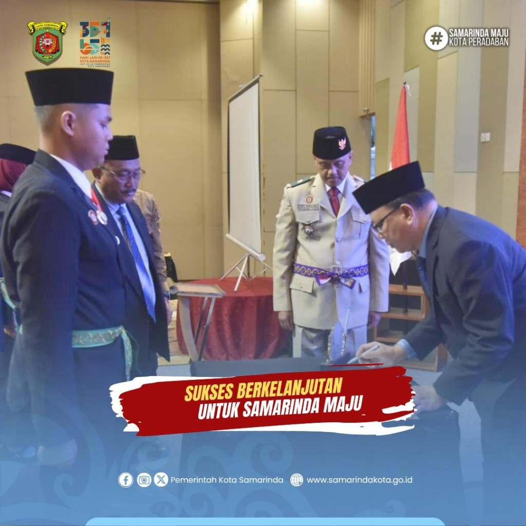 Hero Mardanus Kukuhkan Pelaksana DPPI kota Samarinda masa bakti 2025-2029.