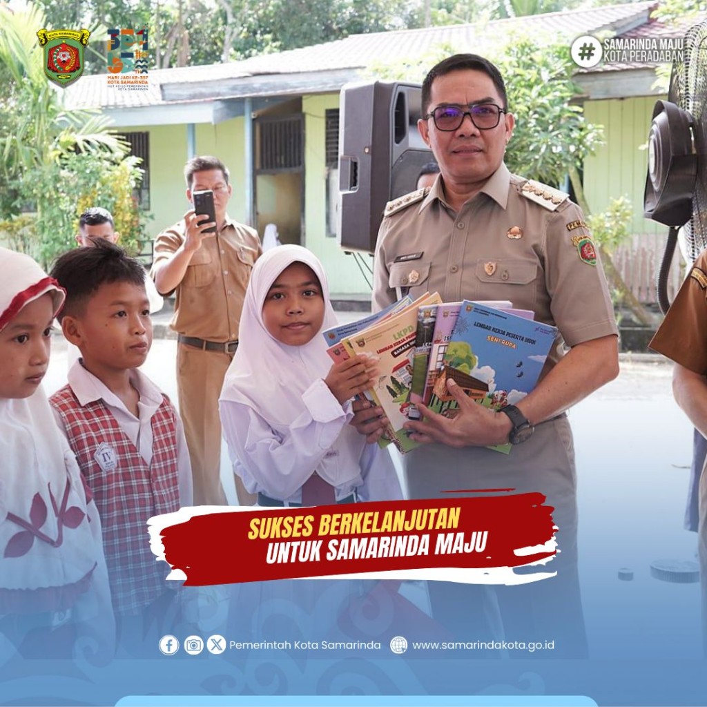 Wali Kota Samarinda Luncurkan Buku Gratis dan Bantuan Sekolah: Tak Ada Lagi Pembelian Buku oleh Siswa