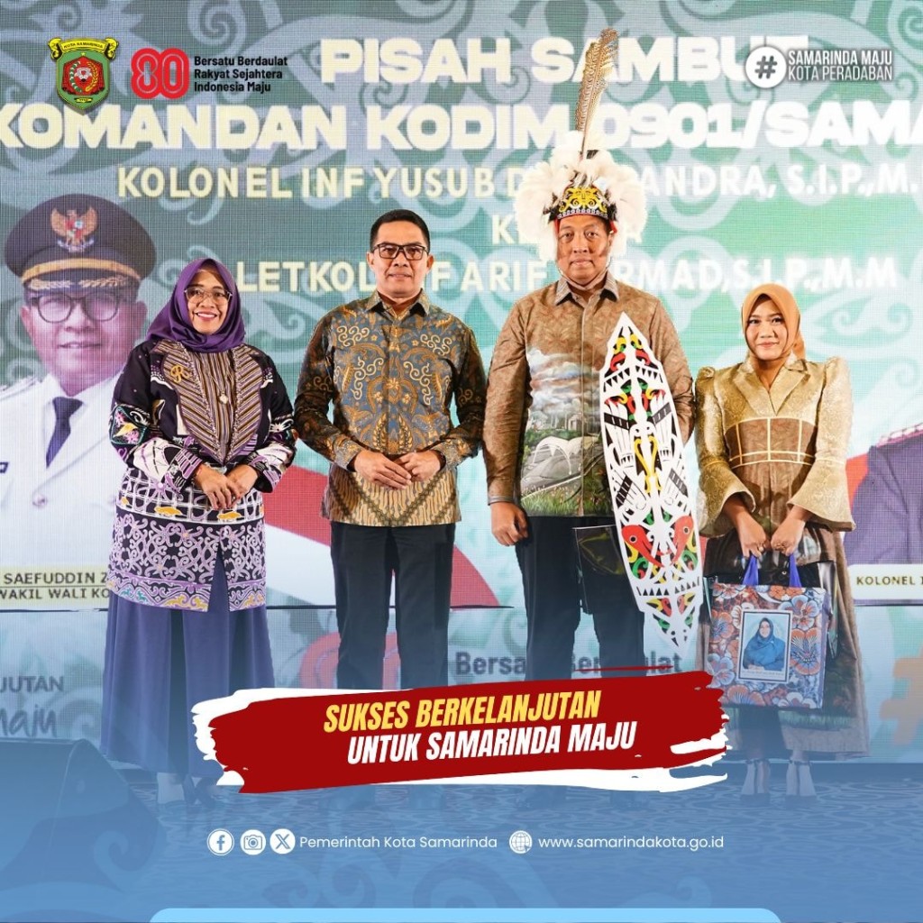Wali Kota Samarinda Hadiri Pisah Sambut Dandim Samarinda