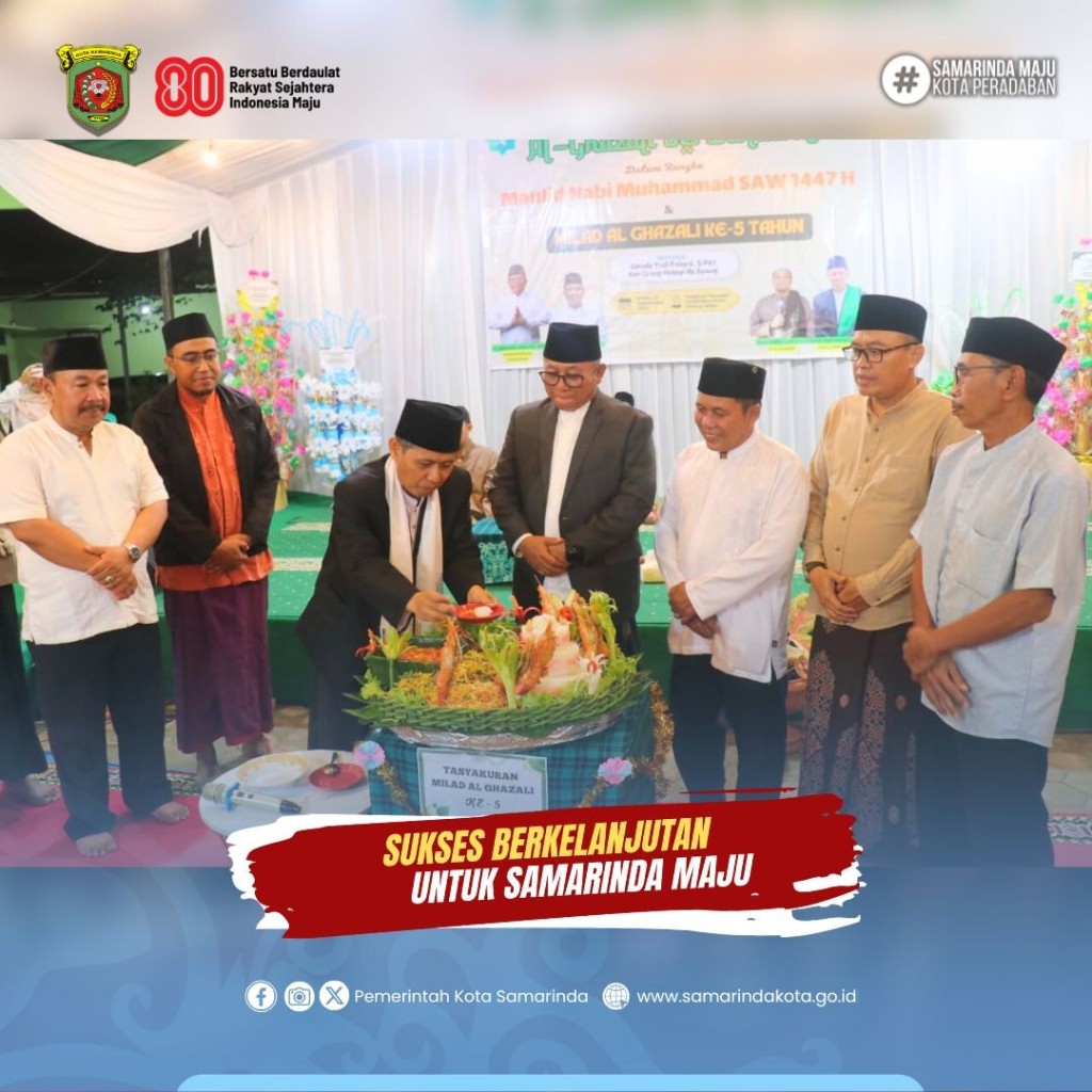 Wawali Samarinda Hadiri Peringatan Maulid Nabi dan Milad MTS Al Ghazali di Pinang Seribu
