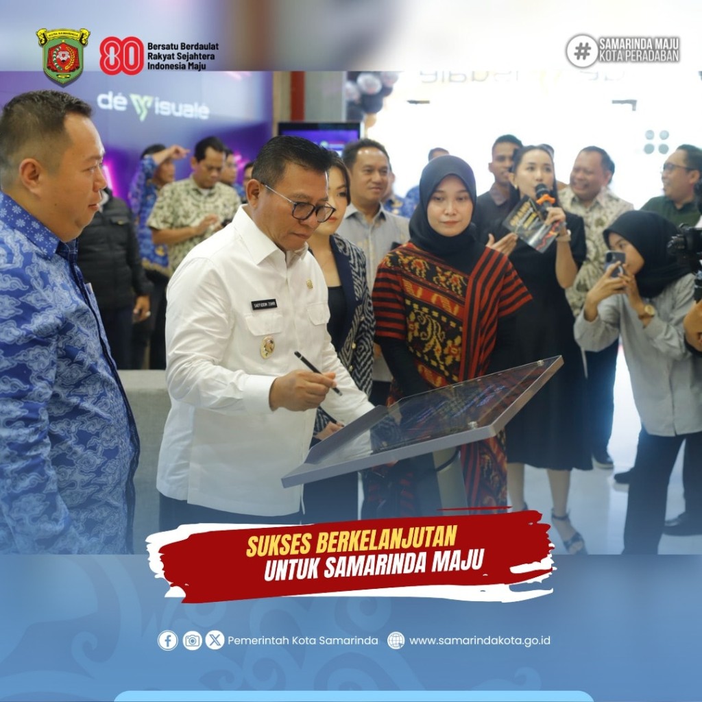 Hadirkan Kebutuhan Tekhnologi Layar LED di Samarinda, Wawali Resmikan Showroom De Visuale