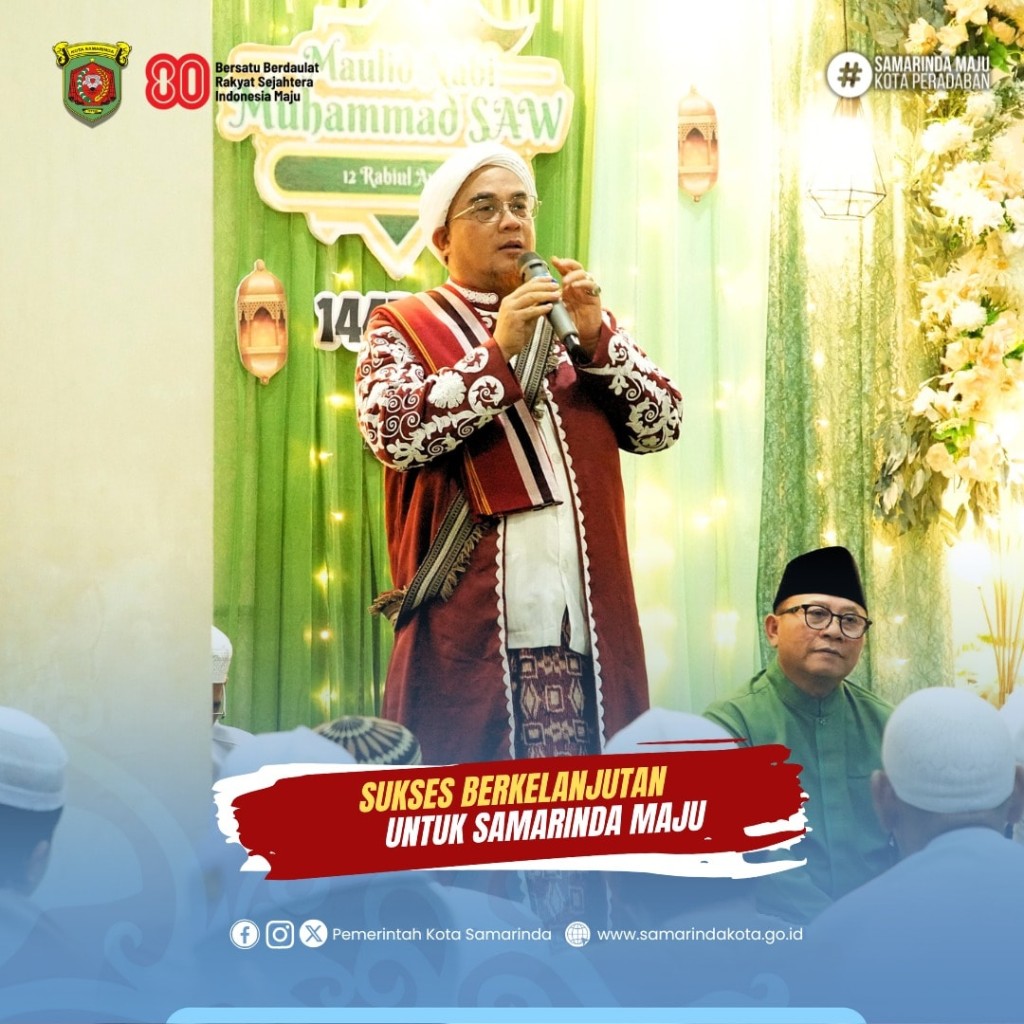 Wawali Samarinda Hadiri Maulid Nabi Muhammad SAW di Musholla Ar Raudah Kampung Minyak