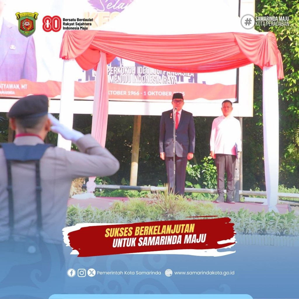 Dipimpin Wali Kota Andi Harun, Pemkot Samarinda Gelar Upacara Hari Kesaktian Pancasila
