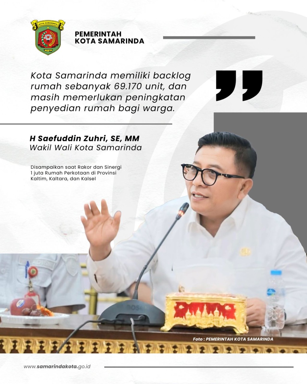 Wawali: Backlog Rumah di Samarinda Tembus 69.170 Unit