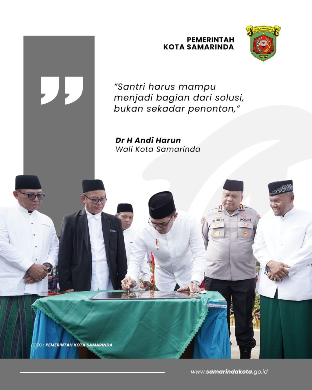 Dari Kitab Kuning ke Teknologi Digital: Pesan Wali Kota Samarinda di Hari Santri 2025