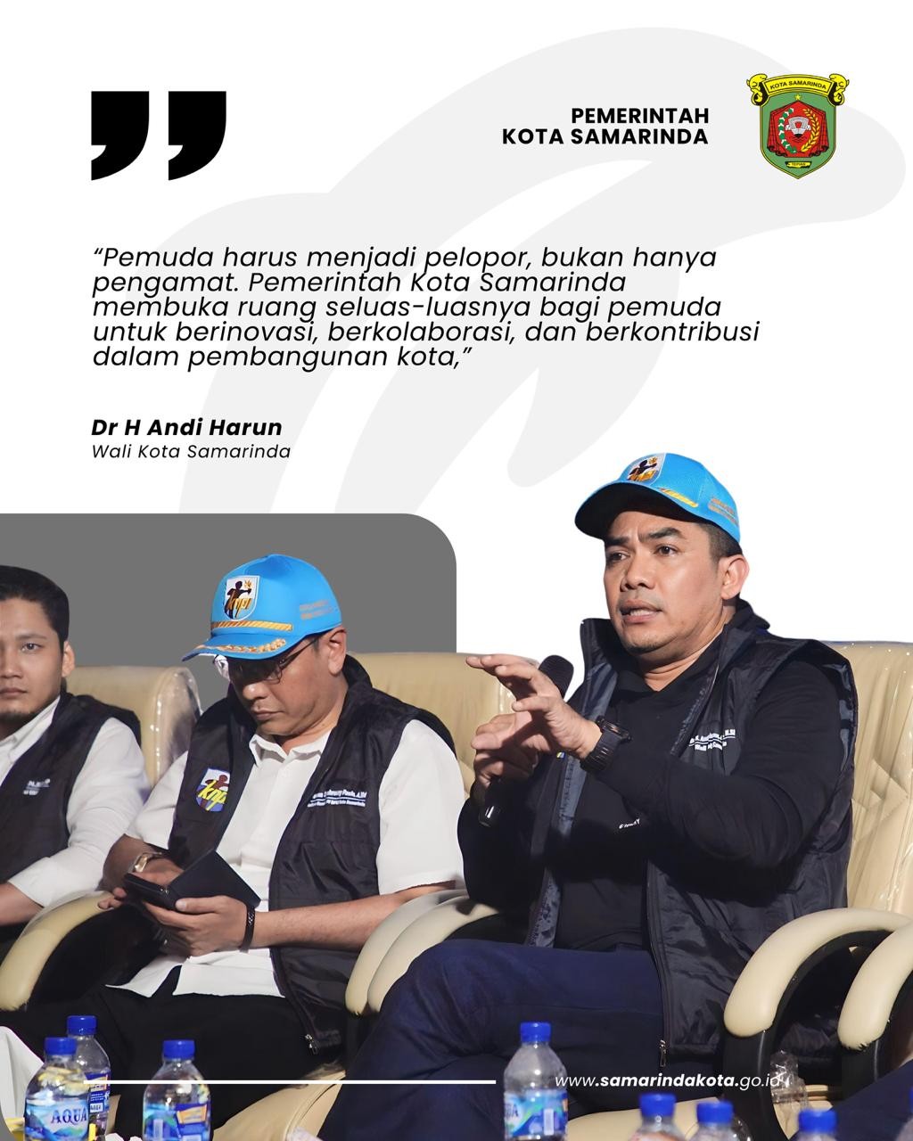 Wali Kota Andi Harun Hadiri Diskusi Publik KNPI, Ajak Pemuda Berinovasi untuk Kota Samarinda