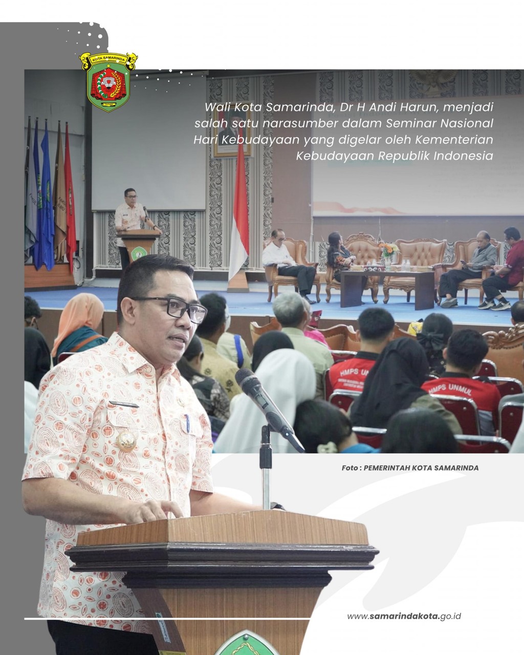 Wali Kota Samarinda Paparkan Peran Seni dan Budaya sebagai Strategi Pertahanan Bangsa