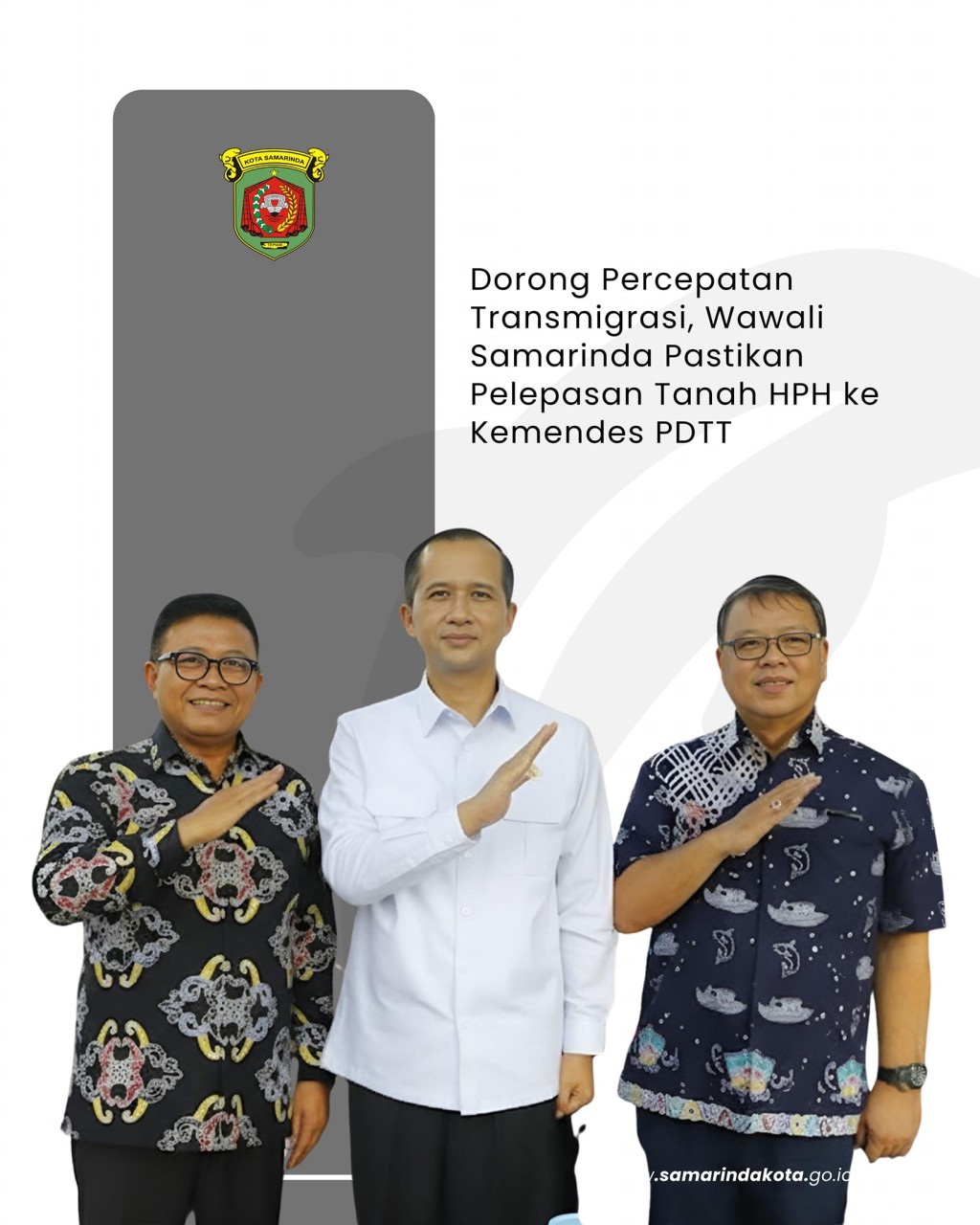 Dorong Percepatan Transmigrasi, Wawali Samarinda Pastikan Pelepasan Tanah HPH ke Kemendes PDTT