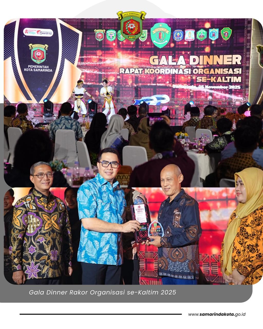 Wali Kota Andi Harun Ungkap Strategi Samarinda Hadapi Efisiensi TKD Saat Gala Dinner Rakor se-Kaltim