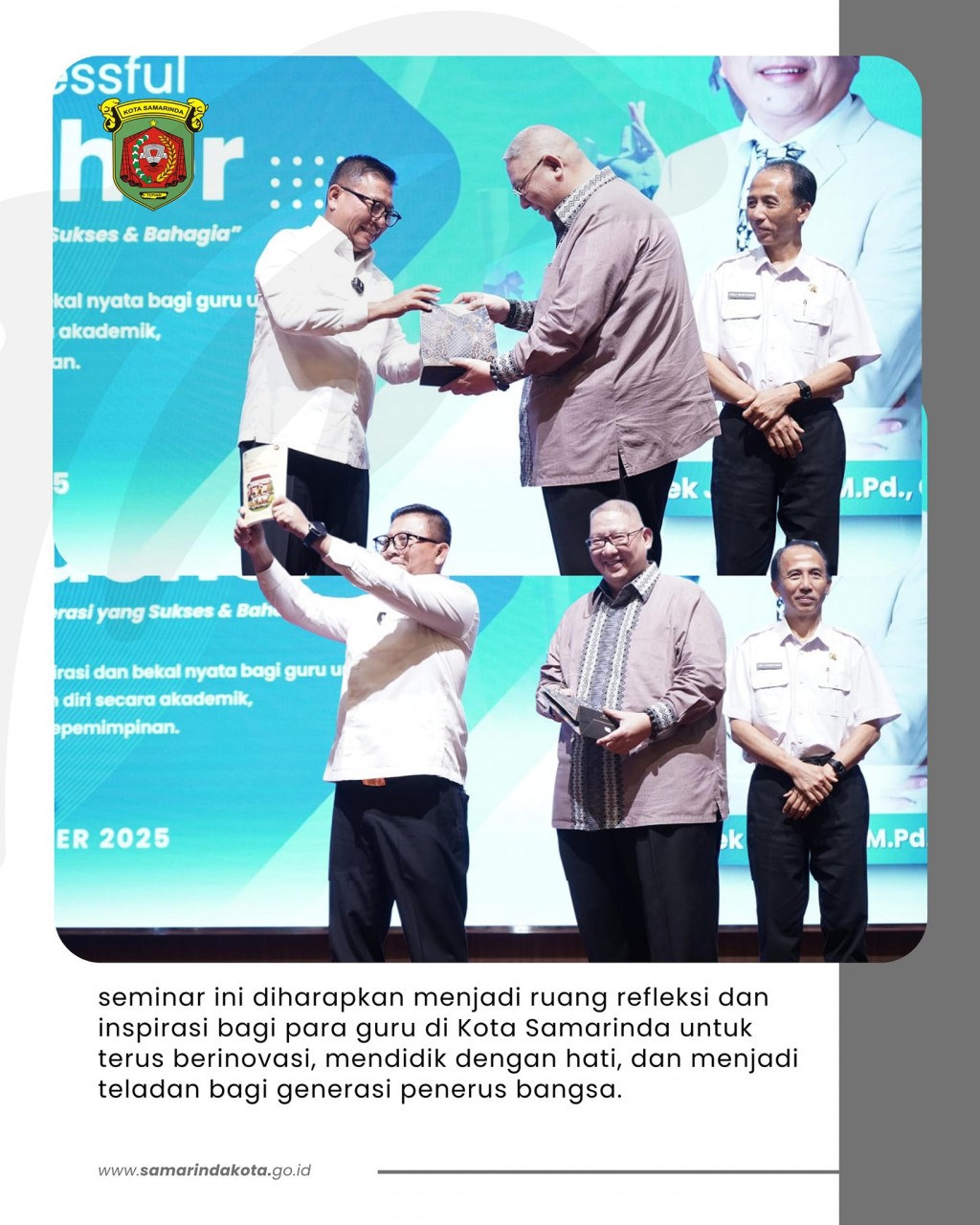 Wawali Saefuddin Zuhri Buka Seminar Pendidikan untuk Guru SD dan SMP se-Kota Samarinda, Tekankan Peran Guru sebagai Penuntun Moral dan Pembentuk Peradaban
