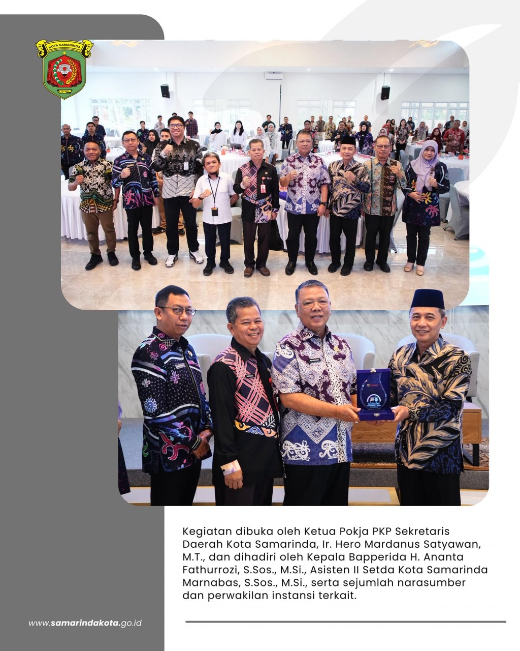 Kolaborasi Wujudkan Air Minum Aman di Samarinda, Bapperida Gelar FGD
