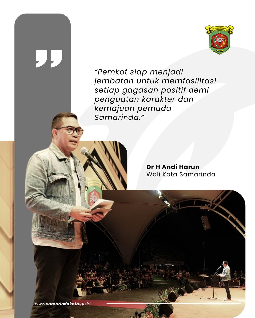 Malam Apresiasi Insan Pemuda 2025, Andi Harun Tekankan Pentingnya Karakter dan Inovasi