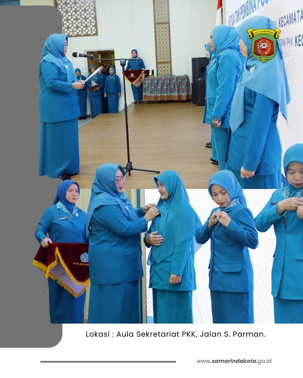 Empat Ketua TP PKK Kecamatan Samarinda Resmi Dilantik, Penguatan Program Keluarga Didorong dari Tingkat Akar Rumput