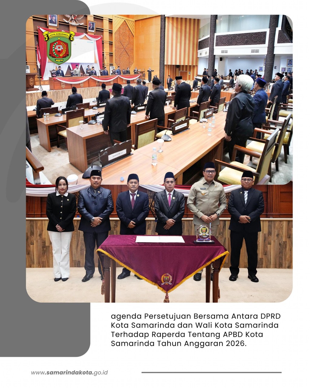 APBD Samarinda 2026 Disahkan, Wali Kota Janjikan Pelayanan Tak Terganggu Ditengah Tekanan Fiskal
