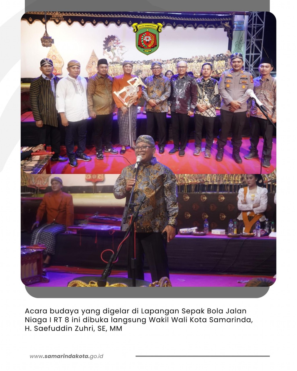 Wayang Kulit Semarakan HUT dan Bersih Desa, Wawali: Semoga Kelurahan Simpang Pasir Terus Maju