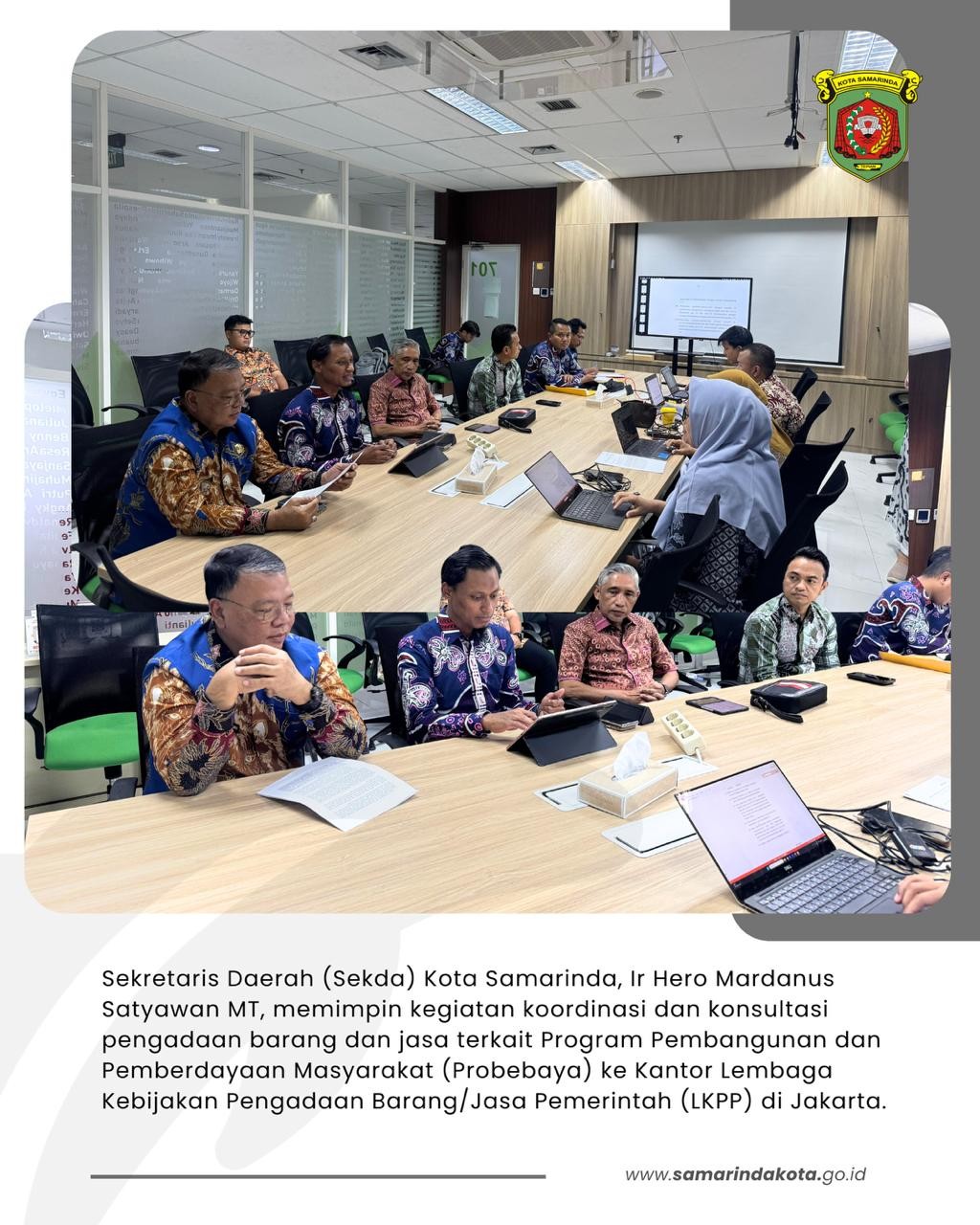 Pemkot Sinkronkan Regulasi Pengadaan Probebaya di LKPP
