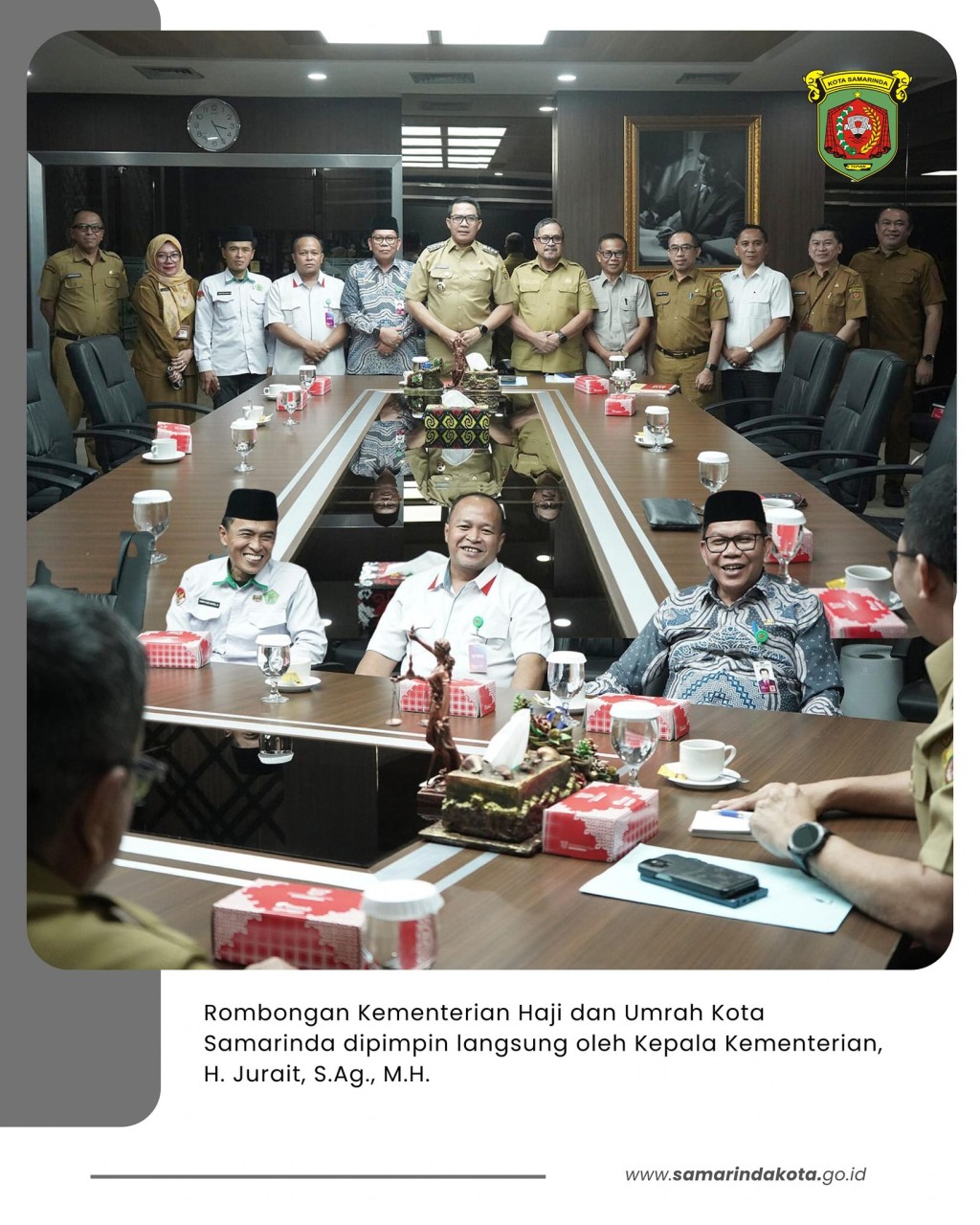 Wali Kota Terima Kunjungan Kementerian Haji dan Umrah, Tegaskan Komitmen Melayani Jamaah Samarinda