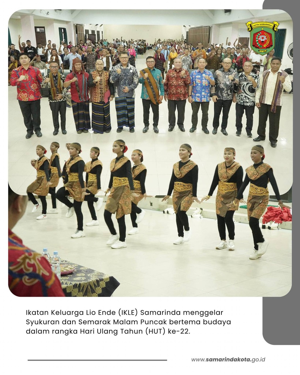 Hadiri Malam Puncak Budaya, Wawali Apresiasi Peran IKLE dalam Merawat Kebersamaan dan Toleransi