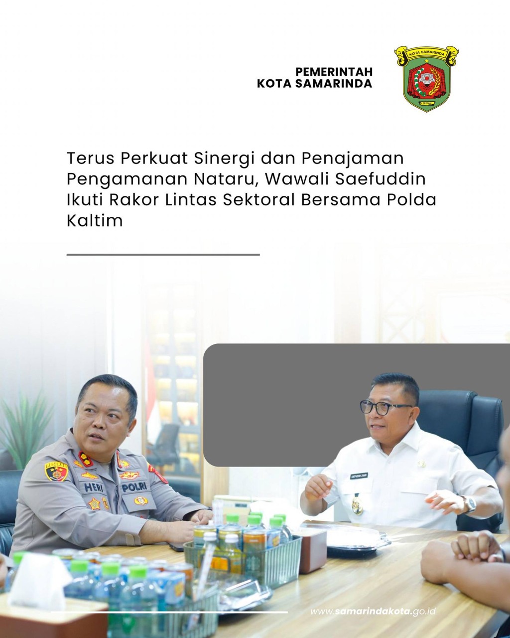 Terus Perkuat Sinergi dan Penajaman Pengamanan Nataru, Wawali Saefuddin Ikuti Rakor Lintas Sektoral Bersama Polda Kaltim