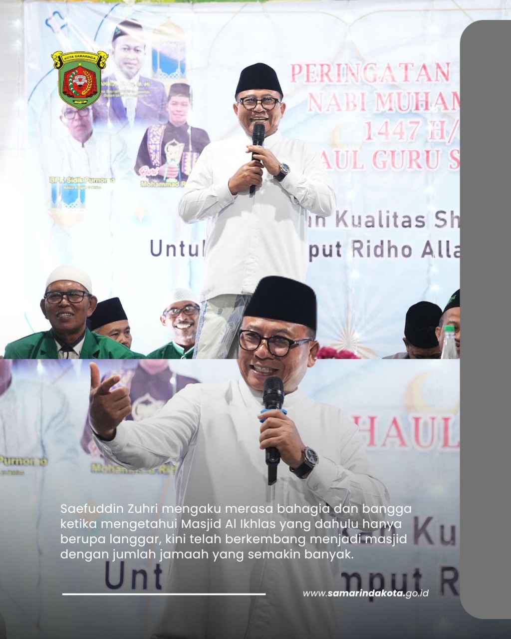 Hadiri Peringatan Isra Mi’raj dan Haul Guru Sekumpul, Saefuddin Zuhri Tegaskan Kepedulian terhadap Kegiatan Keagamaan