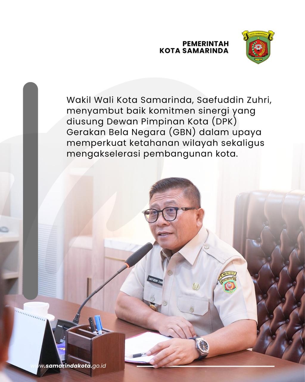 Wawali Sambut Sinergi GBN: Perkuat Pertahanan Non-Fisik hingga Usulan Pemekaran Samarinda Utara