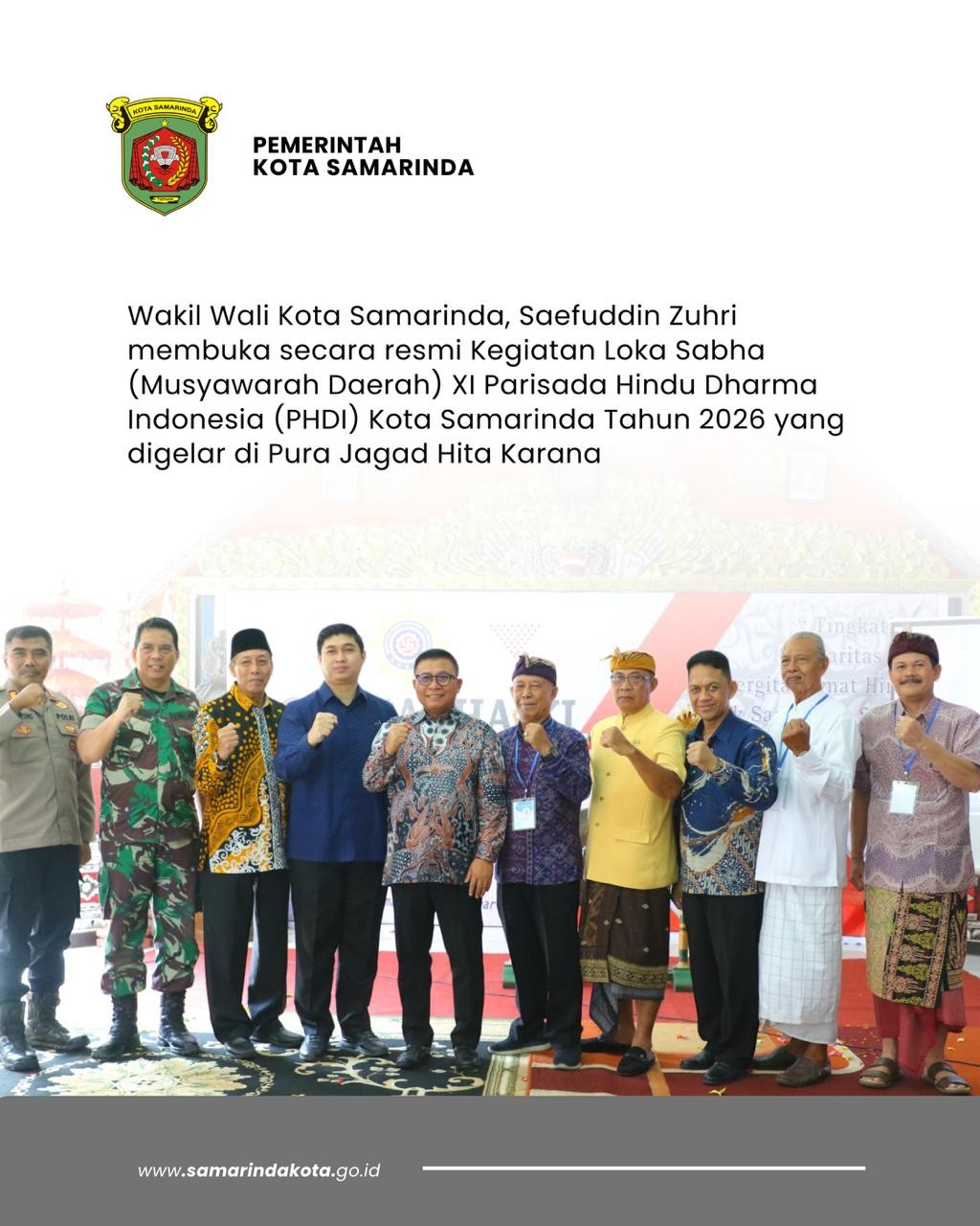 Wawali Saefuddin Zuhri Buka Loka Sabha XI Parisada Hindu Dharma Indonesia