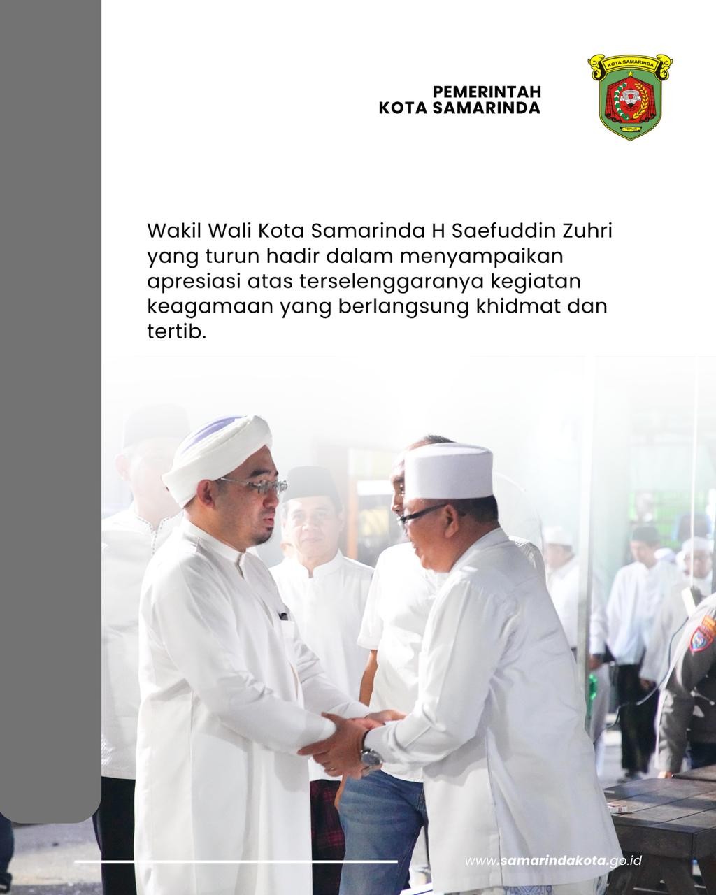 Berbaur Bersama Ribuan Jamaah, Wawali Saefuddin Hadiri Haul Abah Guru Sekumpul ke-21 di Loa Bakung