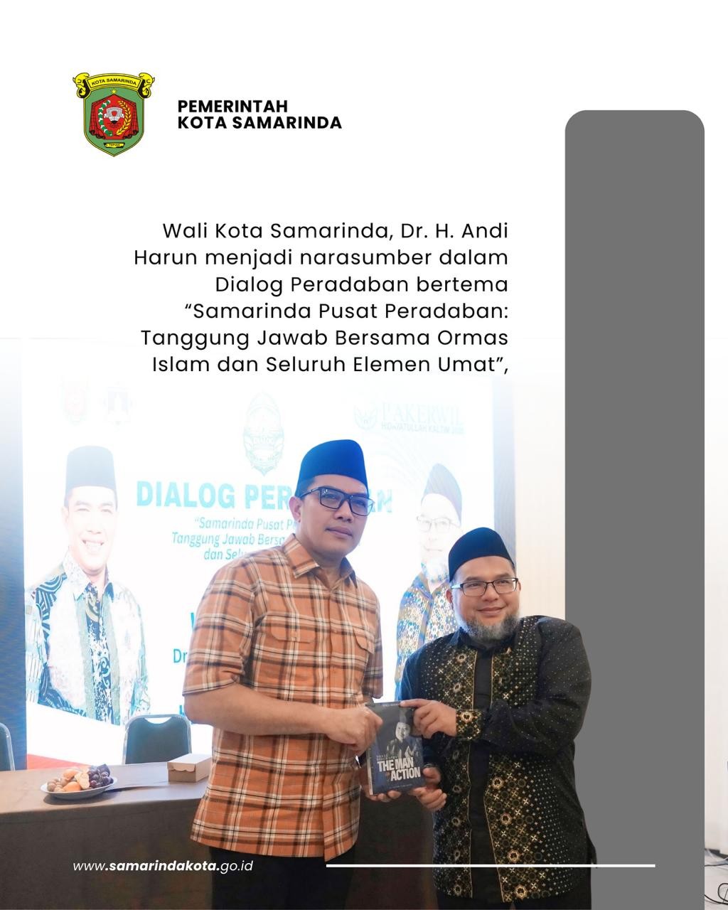 Dialog Peradaban: Wali Kota Tekankan Tanggung Jawab Bersama Bangun Samarinda Berbasis Nilai Tauhid dan Kemanfaatan