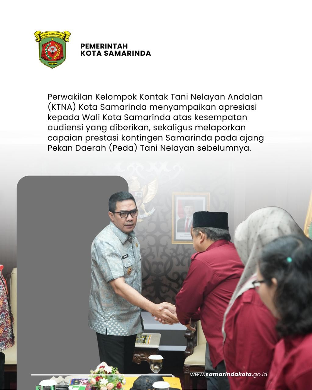 Wali Kota Samarinda Tegaskan Komitmen Dukung Kontingen KTNA ke Penas XVII Gorontalo