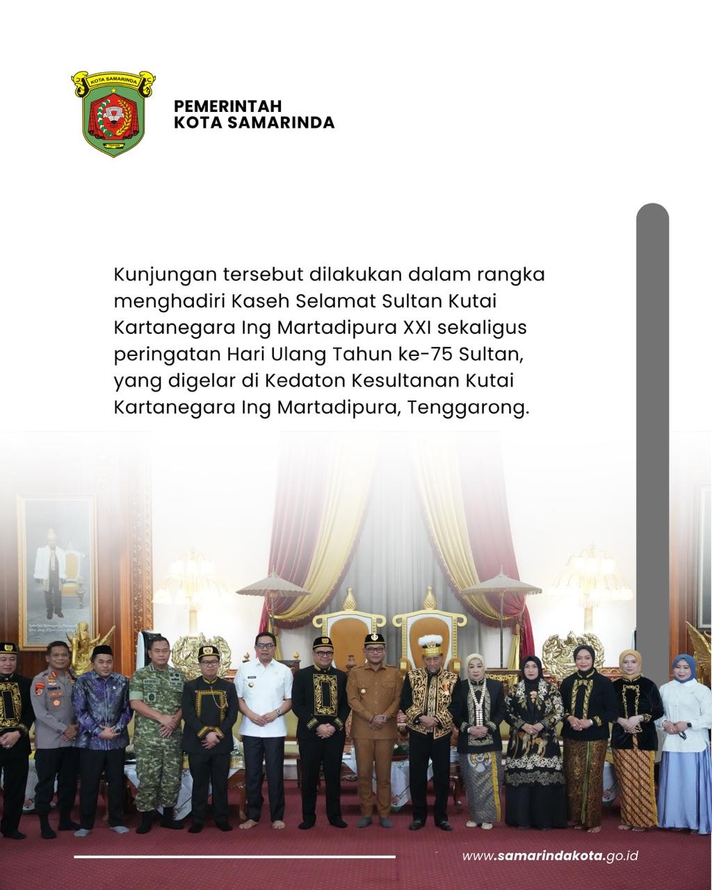 Andi Harun Hadiri Kaseh Selamat, Tegaskan Komitmen Jaga Warisan Kesultanan Kutai