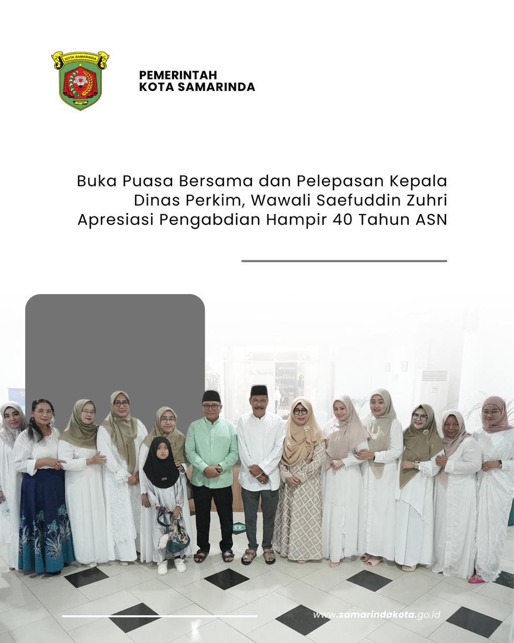 Buka Puasa Bersama dan Pelepasan Kepala Dinas Perkim, Wawali Saefuddin Zuhri Apresiasi Pengabdian Hampir 40 Tahun ASN