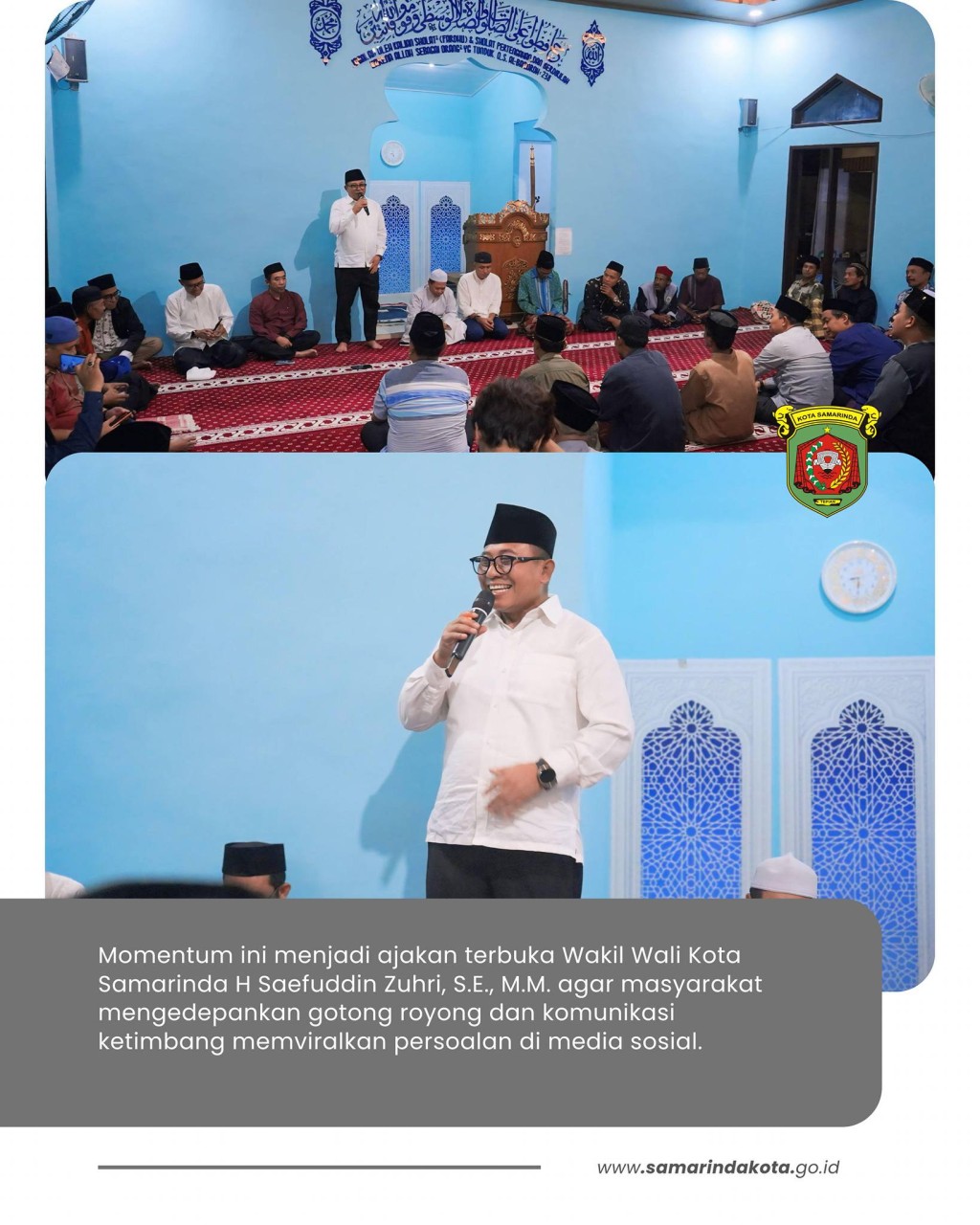 Wawali Ajak Warga Tahan Diri dari Viral, Utamakan Gotong Royong di Safari Ramadan Sempaja Utara