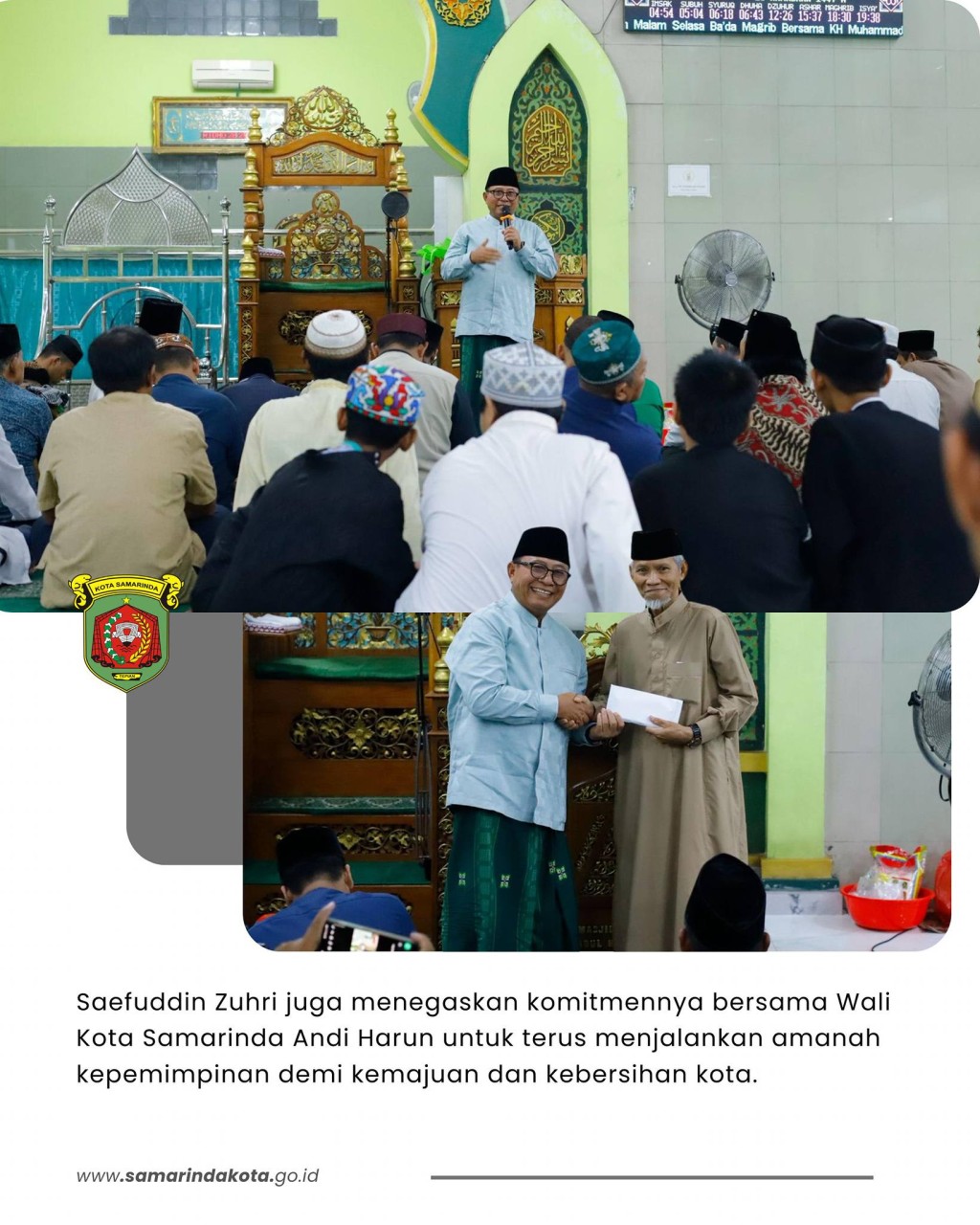 Safari Ramadan Pemkot dan PCNU Samarinda, Perkuat Silaturahmi Umara dan Ulama di Sungai Pinang
