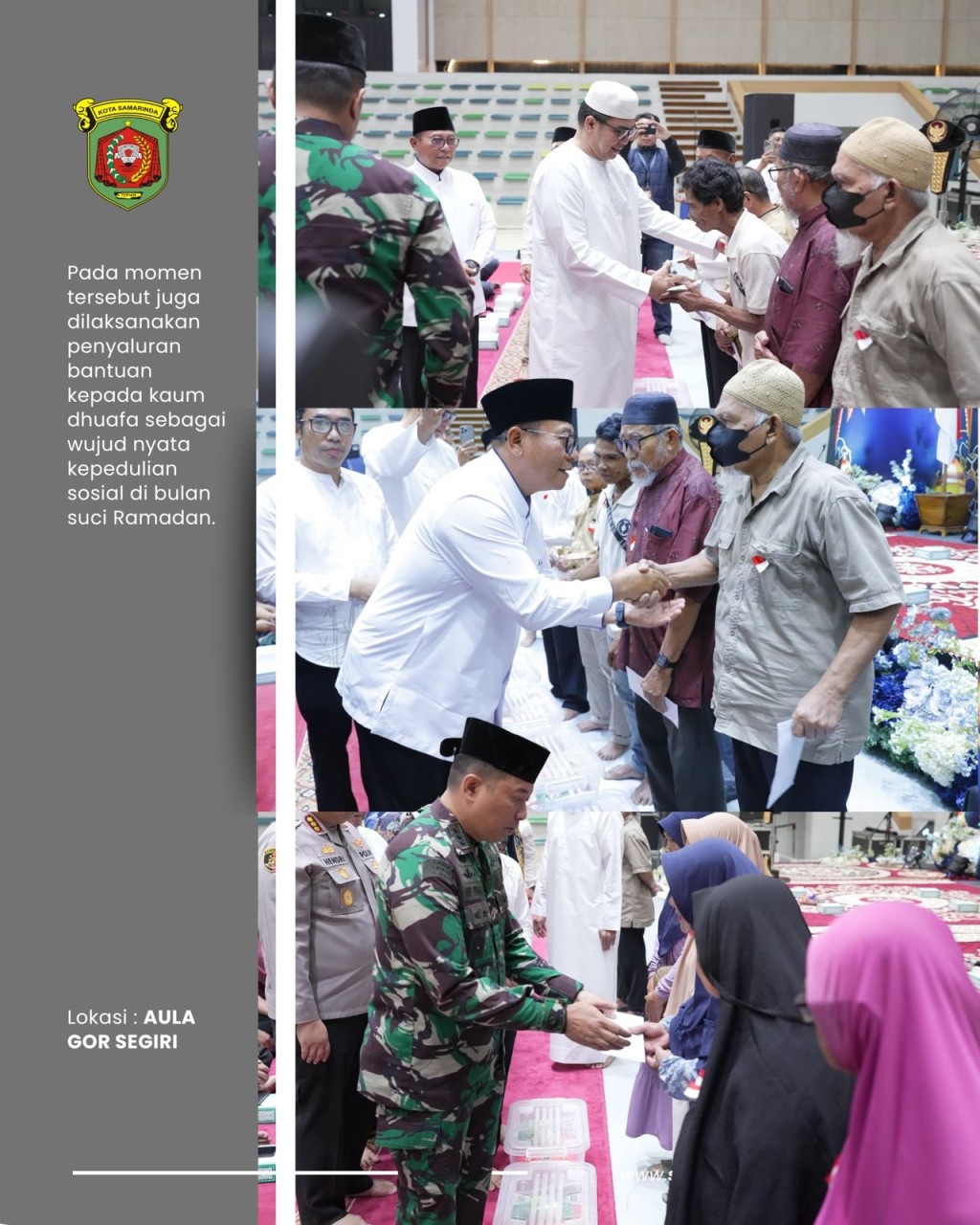 Wali Kota Andi Harun Serahkan Bantuan Dhuafa pada Momen Buka Puasa Bersama dan Samarinda Berzakat